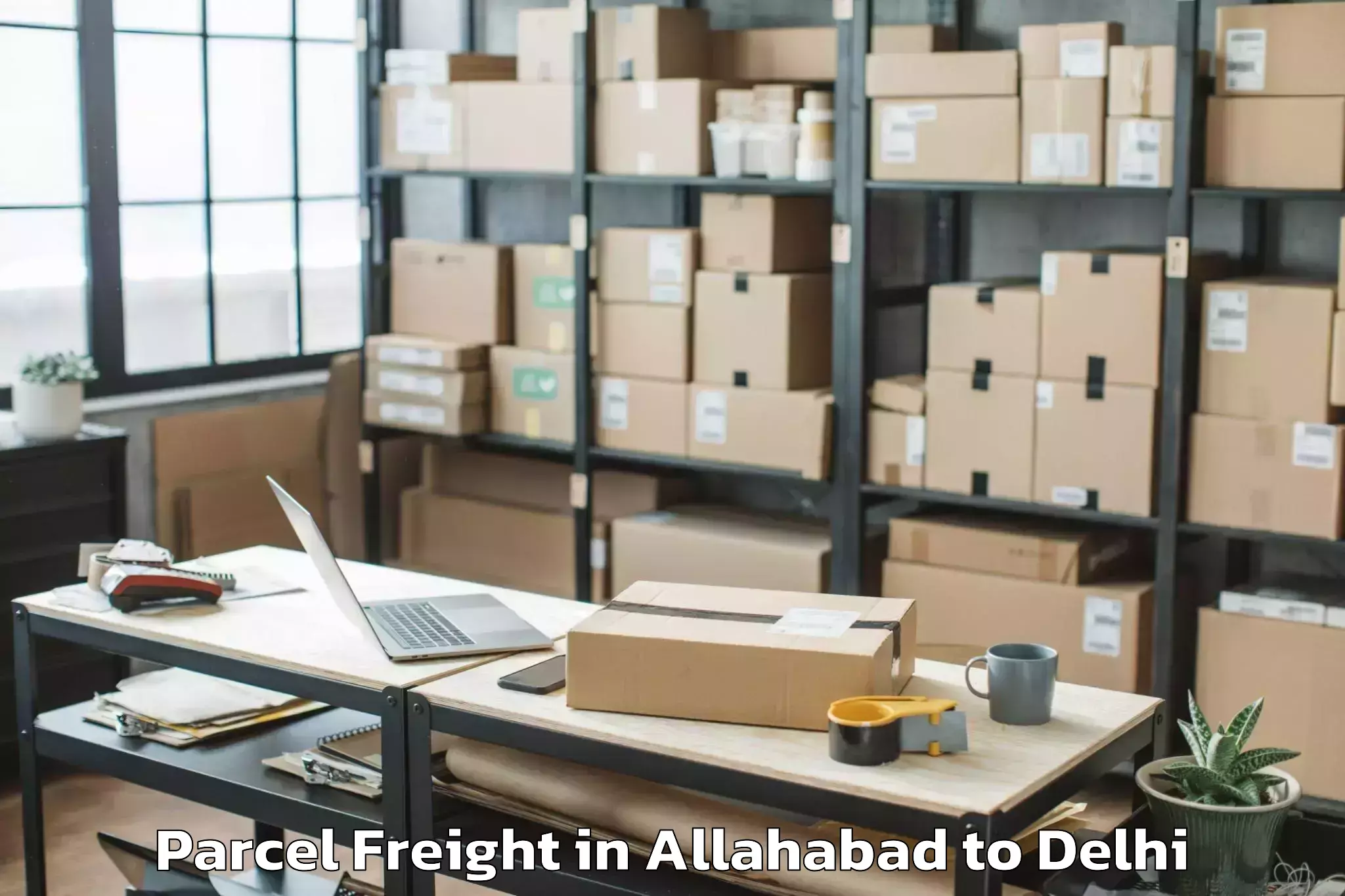 Book Your Allahabad to Pacific Mall Parcel Freight Today